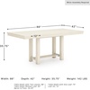 image:imageSignature Design by Ashley Counter Height Dining Extension Table TrestleWhite