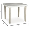 image:imageSignature Design by Ashley Counter Height Dining Table Square Faux Marble