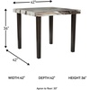 image:imageSignature Design by Ashley Counter Height Dining Table Square Faux Marble
