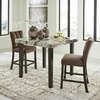 image:imageSignature Design by Ashley Counter Height Dining Table Square Faux Marble