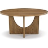 image:imageSignature Design by Ashley Dakmore Contemporary Dining Table with Geometric Base Light Brown