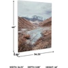 image:imageSignature Design by Ashley Darinby Contemporary Nature Glass Wall Art 36 x 48 Inches Medium Brown amp Light Gray