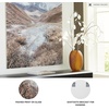 image:imageSignature Design by Ashley Darinby Contemporary Nature Glass Wall Art 36 x 48 Inches Medium Brown amp Light Gray