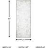 image:imageSignature Design by Ashley Daxonport Modern Canvas Textured Wall Art 24 x 60 Inch White amp Gray