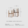 image:imageSignature Design by Ashley Dorcey Mid Century Planter with Stand Set of 2MidCentury Modern