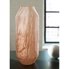 image:imageSignature Design by Ashley Dushby Vase Blown Glass Vase With Blush Pink Swirl Finish Modern Accent for Faux and Dried Florals 688 W x 688 D x 95 H625 W x 625 D x 15 H