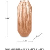 image:imageSignature Design by Ashley Dushby Vase Blown Glass Vase With Blush Pink Swirl Finish Modern Accent for Faux and Dried Florals 688 W x 688 D x 95 H625 W x 625 D x 15 H
