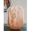 image:imageSignature Design by Ashley Dushby Vase Blown Glass Vase With Blush Pink Swirl Finish Modern Accent for Faux and Dried Florals 688 W x 688 D x 95 H688 W x 688 D x 10 H