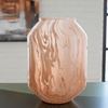 image:imageSignature Design by Ashley Dushby Vase Blown Glass Vase With Blush Pink Swirl Finish Modern Accent for Faux and Dried Florals 688 W x 688 D x 95 H688 W x 688 D x 10 H