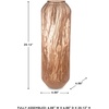 image:imageSignature Design by Ashley Dushby Vase Blown Glass Vase With Blush Pink Swirl Finish Modern Accent for Faux and Dried Florals 688 W x 688 D x 95 H688 W x 688 D x 20 H