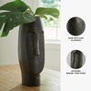 image:imageSignature Design by Ashley Elanman Contemporary Indoor 11 Cast Aluminum Tabletop Vase with Wide Mouth Gray amp Dark Brown45 W x 475 D x 12 H