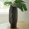 image:imageSignature Design by Ashley Elanman Contemporary Indoor 11 Cast Aluminum Tabletop Vase with Wide Mouth Gray amp Dark Brown45 W x 475 D x 12 H