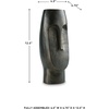 image:imageSignature Design by Ashley Elanman Contemporary Indoor 11 Cast Aluminum Tabletop Vase with Wide Mouth Gray amp Dark Brown45 W x 475 D x 12 H