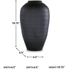 image:imageSignature Design by Ashley Etney 105 Contemporary Glass Vase Almost Black10 in