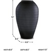 image:imageSignature Design by Ashley Etney 105 Contemporary Glass Vase Almost Black13 in