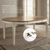 image:imageSignature Design by Ashley Extendable Round to Oval Dining Table WhiteWhitewash