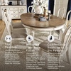 image:imageSignature Design by Ashley Extendable Round to Oval Dining Table WhiteWhitewash