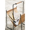 image:imageSignature Design by Ashley Faronworth Casual Leather Magazine Rack with Handle Light Brown amp Black