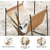image:imageSignature Design by Ashley Faronworth Casual Leather Magazine Rack with Handle Light Brown amp Black