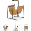 image:imageSignature Design by Ashley Faronworth Casual Leather Magazine Rack with Handle Light Brown amp Black
