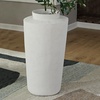 image:imageSignature Design by Ashley Flurinworth Minimalist Indoor Polyresin Floor Vase with Wide Mouth and Irregular Textured Pattern White1525 W x 15 D x 29 H