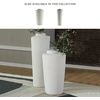 image:imageSignature Design by Ashley Flurinworth Minimalist Indoor Polyresin Floor Vase with Wide Mouth and Irregular Textured Pattern White1525 W x 15 D x 29 H