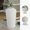 image:imageSignature Design by Ashley Flurinworth Minimalist Indoor Polyresin Floor Vase with Wide Mouth and Irregular Textured Pattern White1525 W x 15 D x 29 H