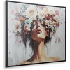 image:imageSignature Design by Ashley Framed Canvas Wall Art Floral Woman 50x40