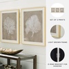 image:imageSignature Design by Ashley Framed Coral Wall Art Set of 3 Taupe