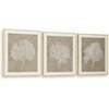 image:imageSignature Design by Ashley Framed Coral Wall Art Set of 3 Taupe