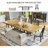 image:imageSignature Design by Ashley Galliden Contemporary Dining Extension Table with Removable Center Leaf Seats Up to 10 Light Brown amp Black