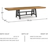 image:imageSignature Design by Ashley Galliden Contemporary Dining Extension Table with Removable Center Leaf Seats Up to 10 Light Brown amp Black