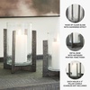 image:imageSignature Design by Ashley Garekton Casual Candle Holder Set for Pillar Candles Set of 2 Gray amp Glass