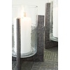 image:imageSignature Design by Ashley Garekton Casual Candle Holder Set for Pillar Candles Set of 2 Gray amp Glass