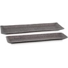 image:imageSignature Design by Ashley Garekton Casual Table Top Tray Set Set of 2 Silver