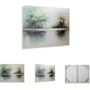 image:imageSignature Design by Ashley Garlenridge Contemporary Landscape Wall Art 48 x 36 Inches Green amp Light Brown