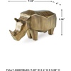 image:imageSignature Design by Ashley Gentwell Rhino Sculpture Gold Statue