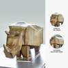 image:imageSignature Design by Ashley Gentwell Rhino Sculpture Gold Statue