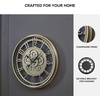 image:imageSignature Design by Ashley Giant Moving Gear Wall Clock Champagne