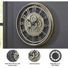 image:imageSignature Design by Ashley Giant Moving Gear Wall Clock Champagne