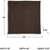 image:imageSignature Design by Ashley Gold Chenille Throw Blanket Soft Chunky KnitDark Brown
