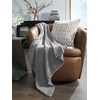 image:imageSignature Design by Ashley Gold Chenille Throw Blanket Soft Chunky KnitLight Gray