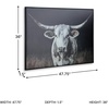 image:imageSignature Design by Ashley Harlandale Framed Canvas Wall Art Longhorn Cow