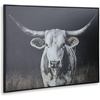 image:imageSignature Design by Ashley Harlandale Framed Canvas Wall Art Longhorn Cow