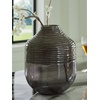 image:imageSignature Design by Ashley Harpwick Vase Iridescent Gray Blown Glass Vase with HandCarved Pattern Modern Accent for Faux and Dried Floral Arrangements 825 W x 825 D x 1013 H825 W x 825 D x 10 H
