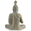 image:imageSignature Design by Ashley Hosgrove Cultural Tabletop Paper Composite Sitting Buddha Sculpture Metallic amp Green