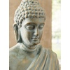 image:imageSignature Design by Ashley Hosgrove Cultural Tabletop Paper Composite Sitting Buddha Sculpture Metallic amp Green
