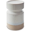image:imageSignature Design by Ashley Hurston Casual Glazed Ceramic Candle Holder Set of 3 Beige amp White