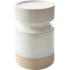image:imageSignature Design by Ashley Hurston Casual Glazed Ceramic Candle Holder Set of 3 Beige amp White