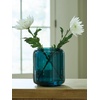 image:imageSignature Design by Ashley Inisland Contemporary Watertight Glass 8 Vase with Wide Mouth GreenDark Green